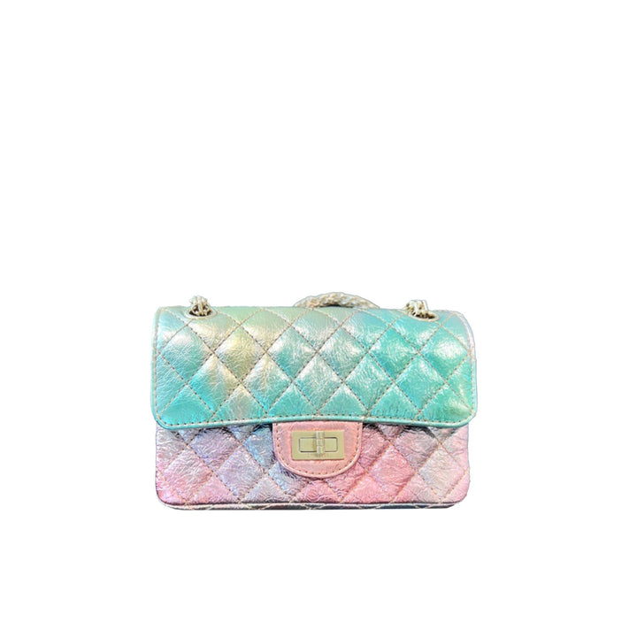 Chanel Metallic Goatskin Quilted Mini 2.55 Reissue Flap Multicolor