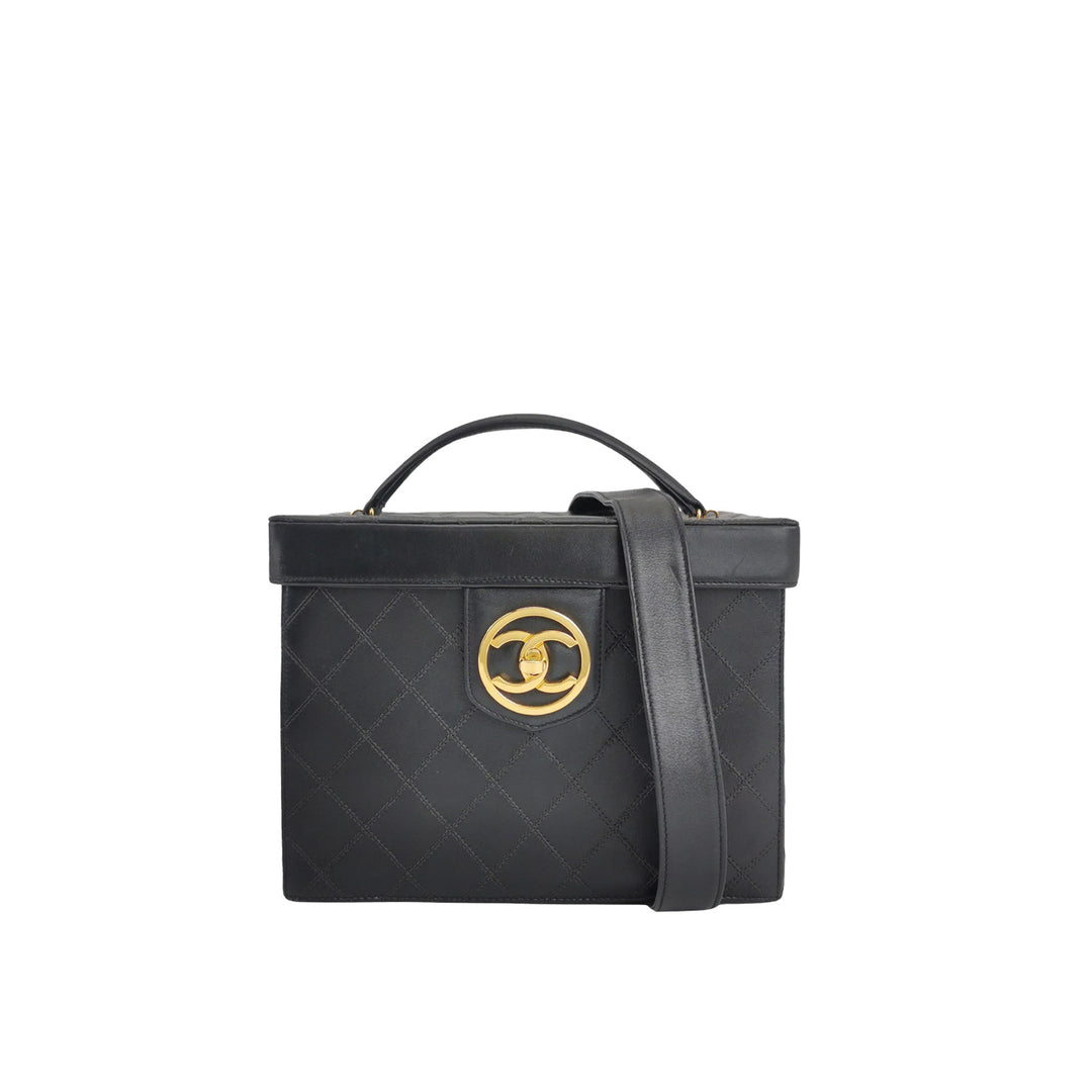 Chanel *Rare* Vintage Quilted Leather Vanity Case