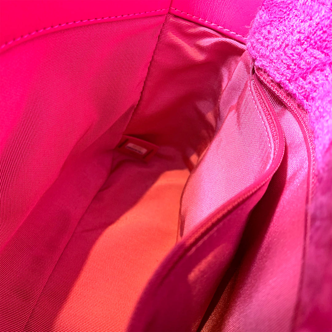 Chanel Medium 19 Flap Bag in Pink Tweed with Mixed Hardware