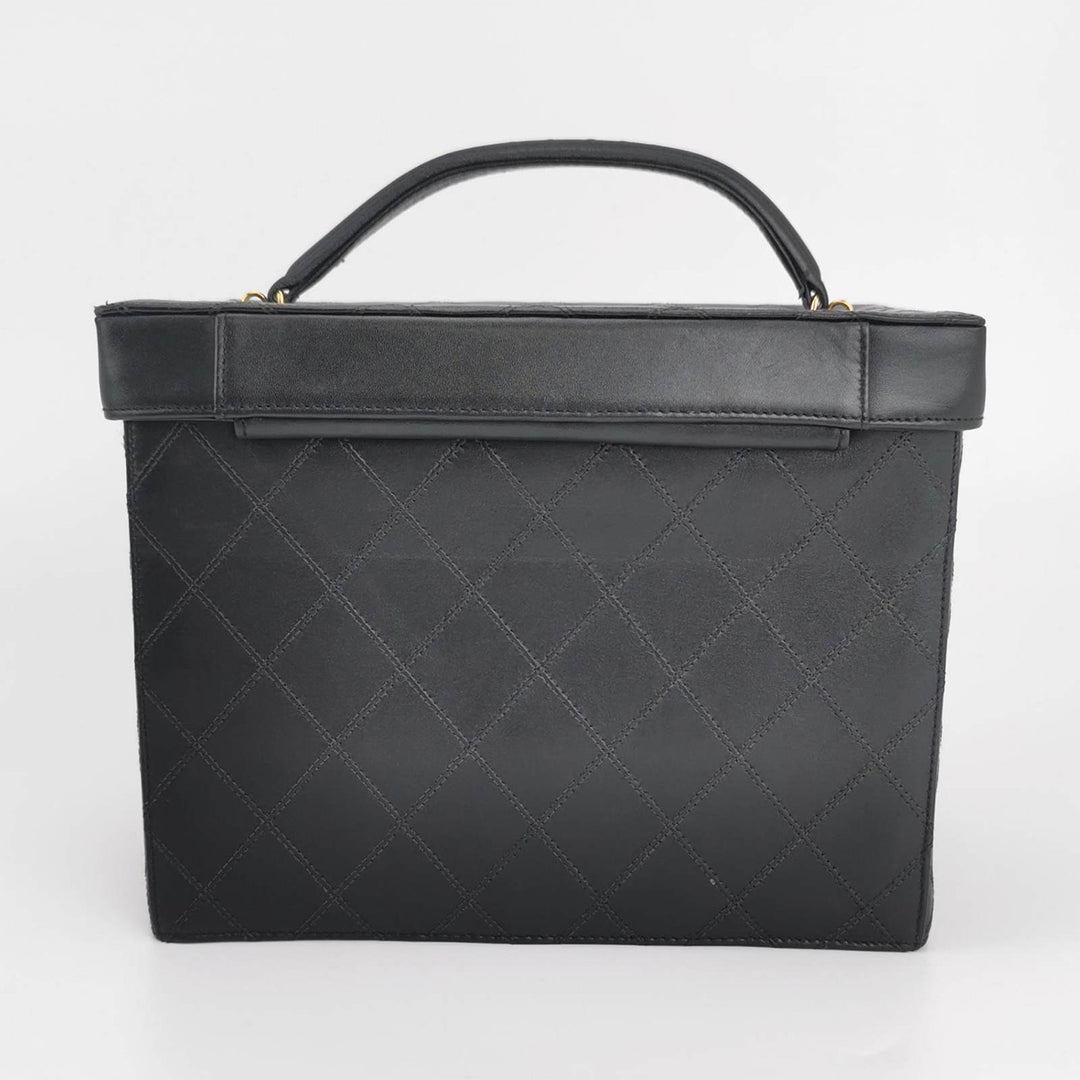 Chanel *Rare* Vintage Quilted Leather Vanity Case