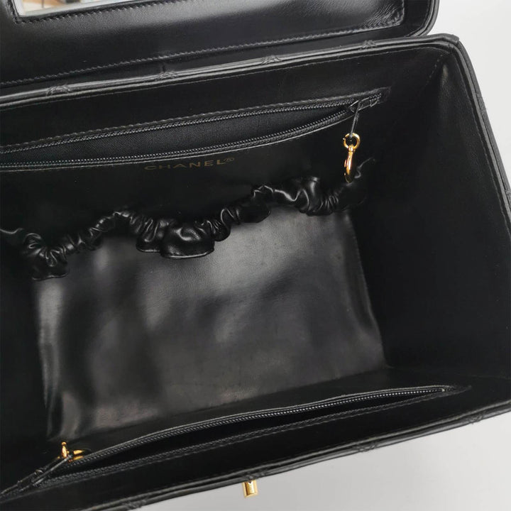 Chanel *Rare* Vintage Quilted Leather Vanity Case