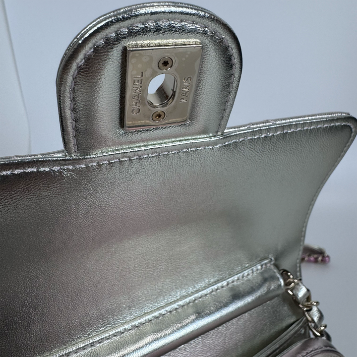 Chanel Like A Wallet Flap Bag in Iridescent Pink Lambskin
