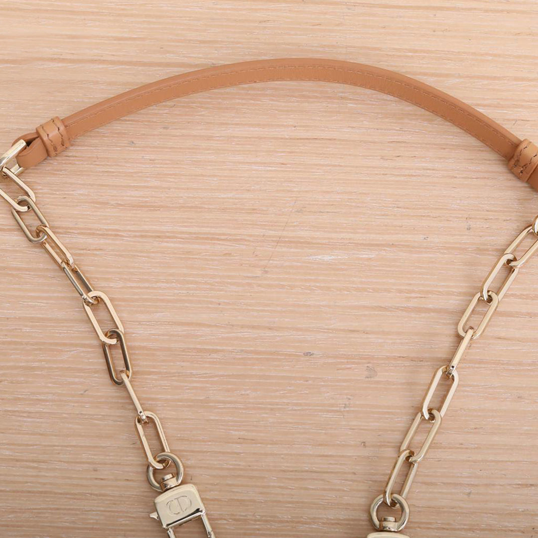 Christian Dior Raffia Lady D-Joy Gold Hardware