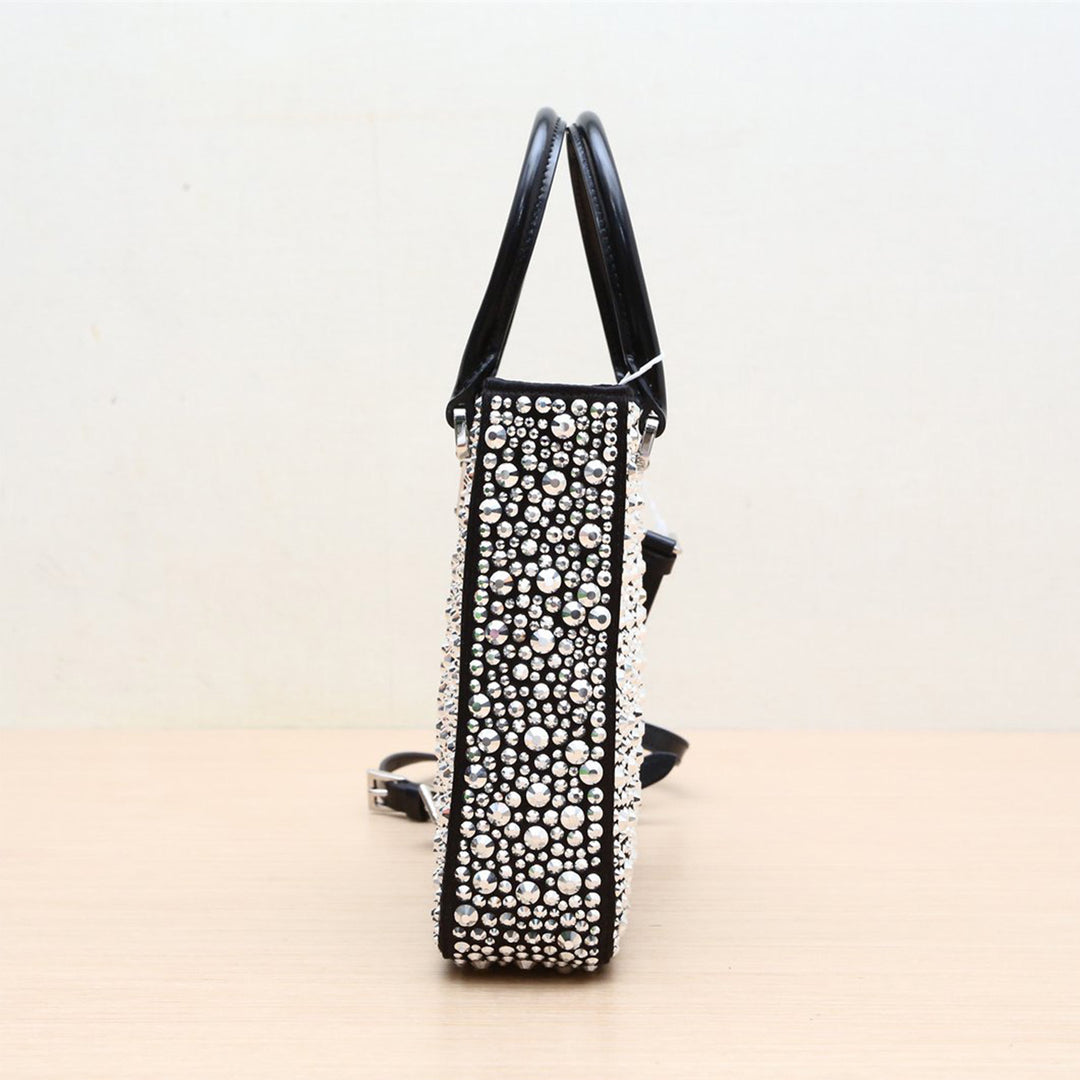 Prada Crystal-studded Duchesse Mini-bag