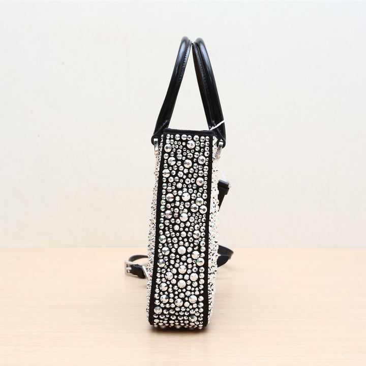 Prada Crystal-studded Duchesse Mini-bag