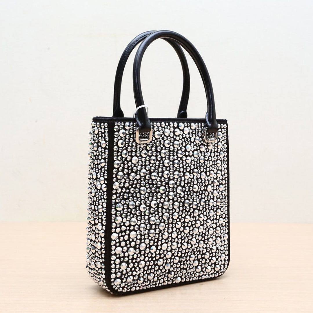Prada Crystal-studded Duchesse Mini-bag