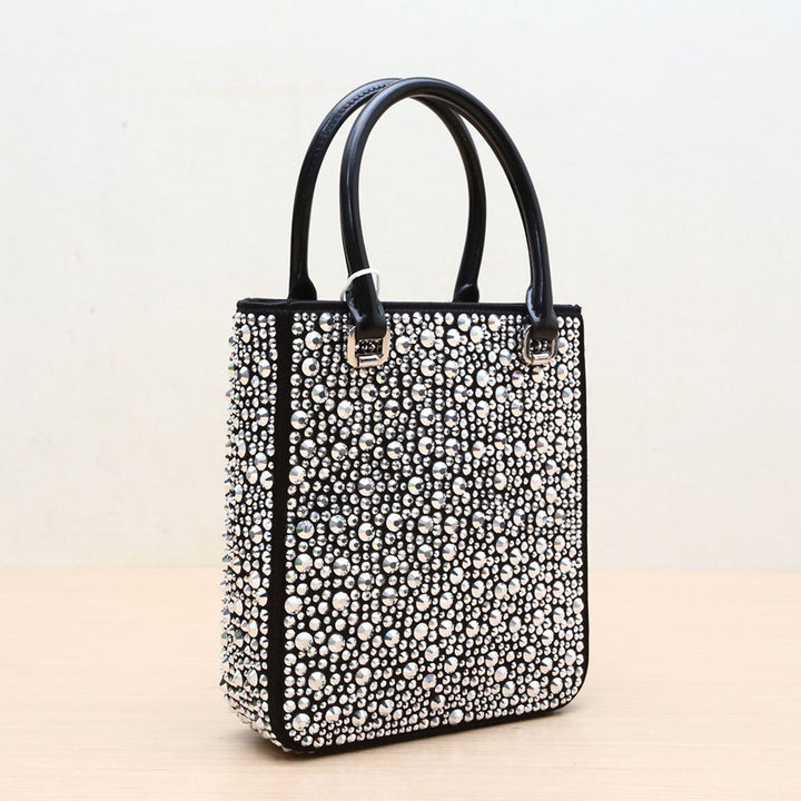 Prada Crystal-studded Duchesse Mini-bag