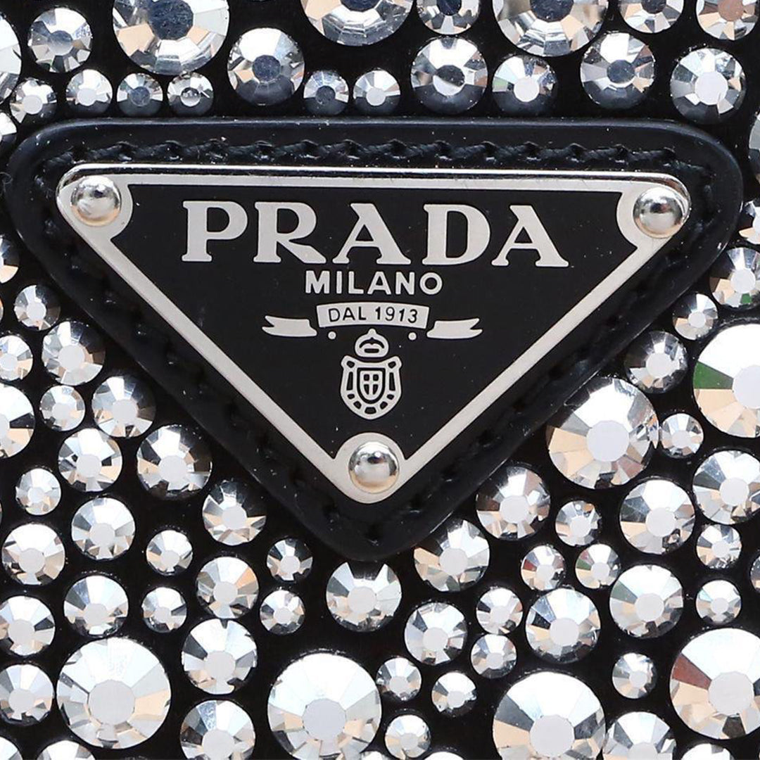 Prada Crystal-studded Duchesse Mini-bag