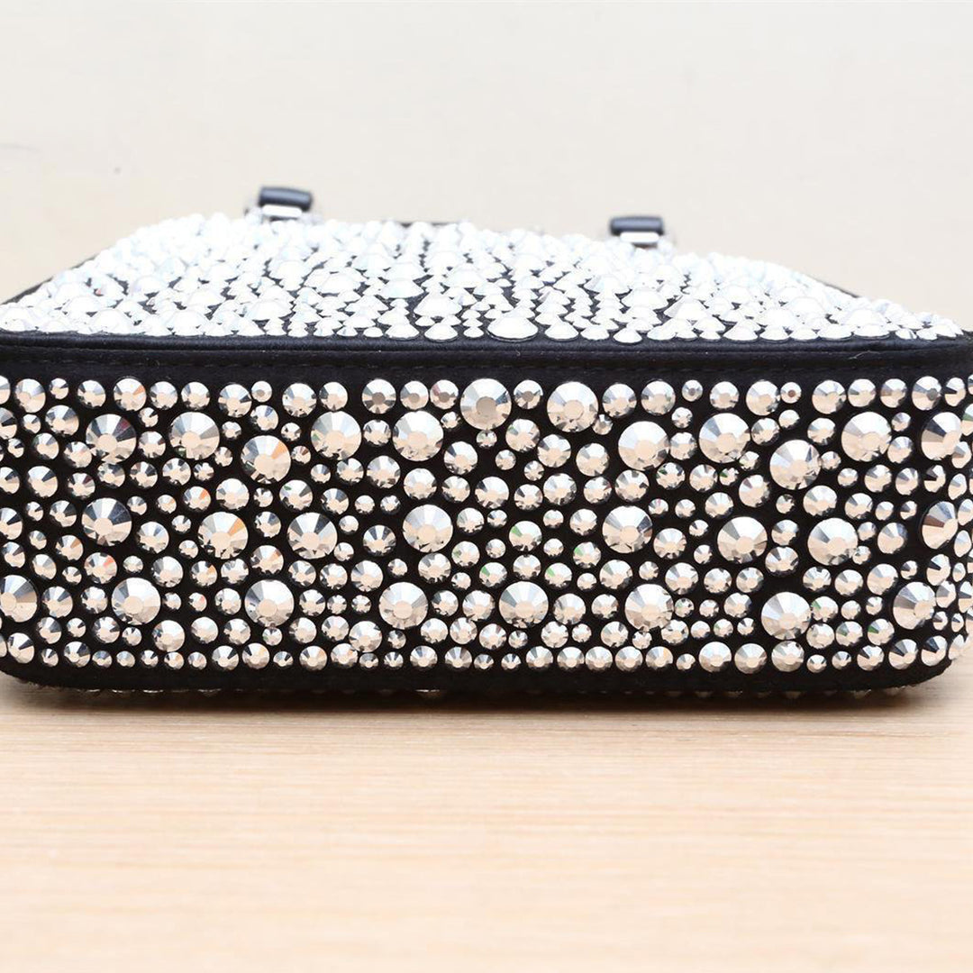 Prada Crystal-studded Duchesse Mini-bag