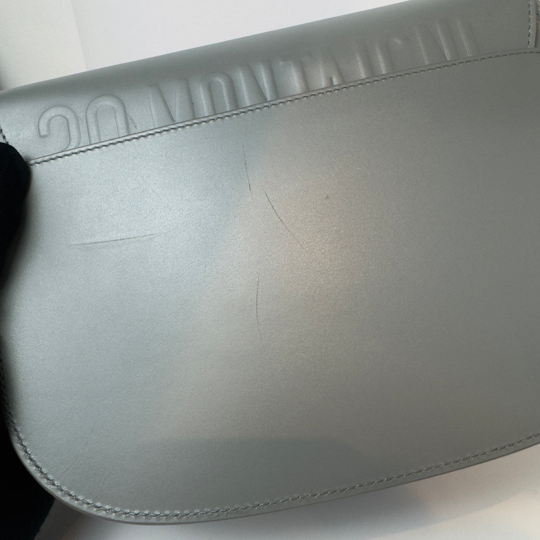 Dior Medium Bobby Flap Bag in Grey with Gold Hardware