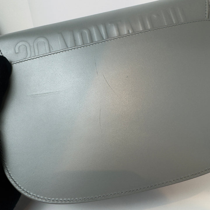 Dior Medium Bobby Flap Bag in Grey with Gold Hardware