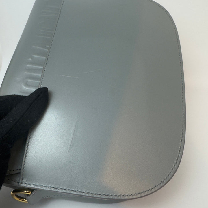 Dior Medium Bobby Flap Bag in Grey with Gold Hardware