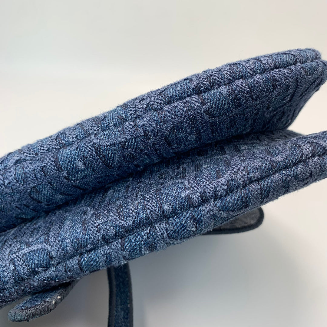 Dior Oblique Denim Saddle Bag
