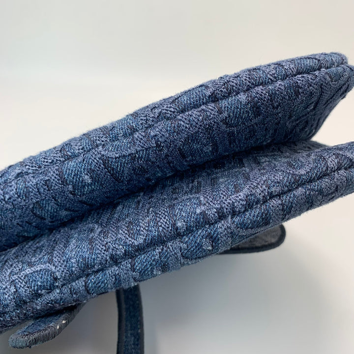 Dior Oblique Denim Saddle Bag