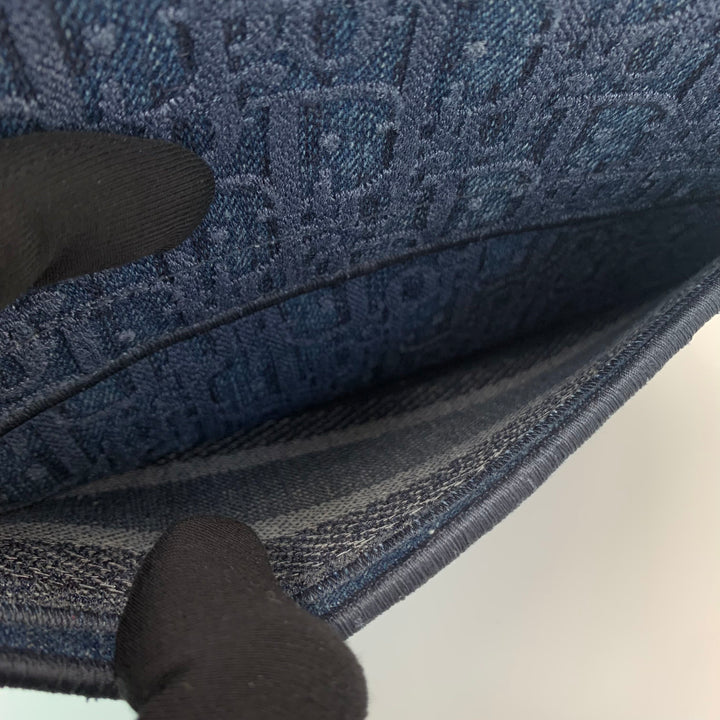 Dior Oblique Denim Saddle Bag