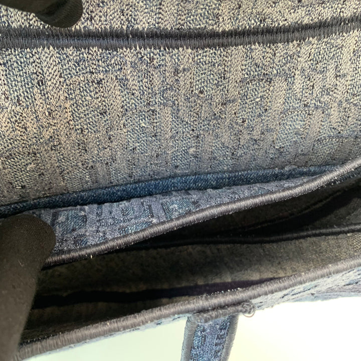 Dior Oblique Denim Saddle Bag