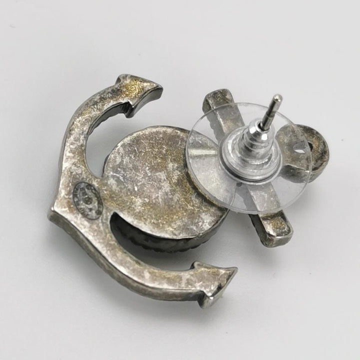 Chanel Metal Anchor CC Earrings