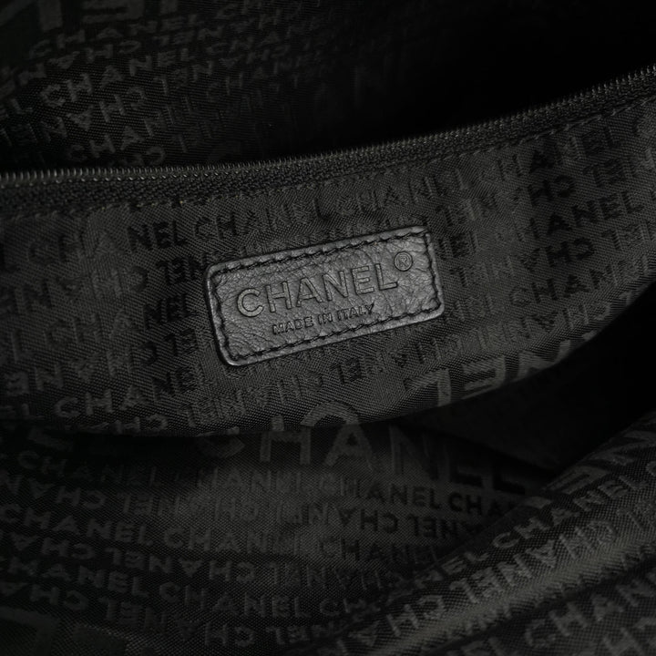 Chanel Tassel Bag in Black Calfskin Square Stitched