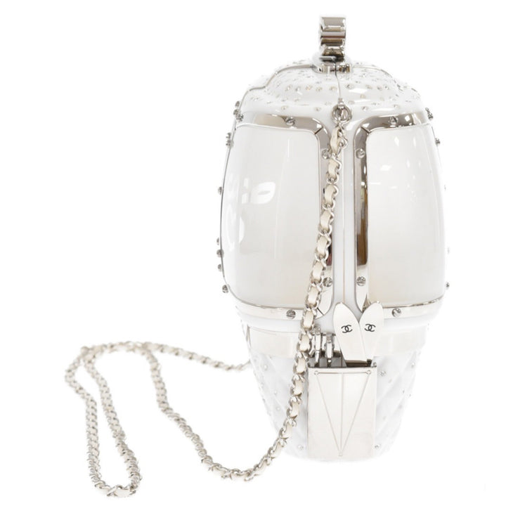 Chanel Gondola Ski Lift Minaudiere in White Plexiglass