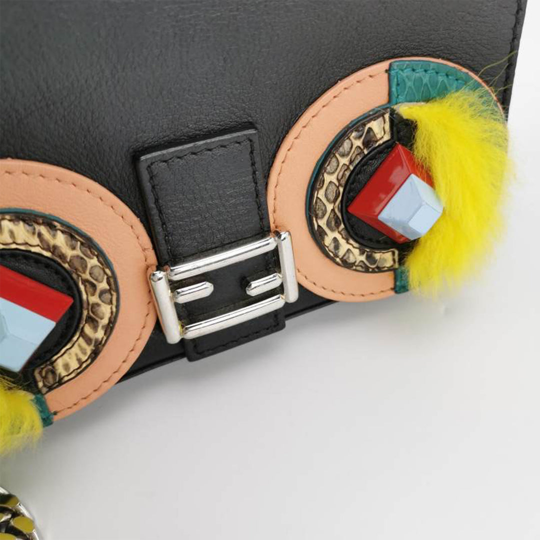 Fendi Lagerfeld Monster lined Micro Baguette Bag 2016  Multiple colors