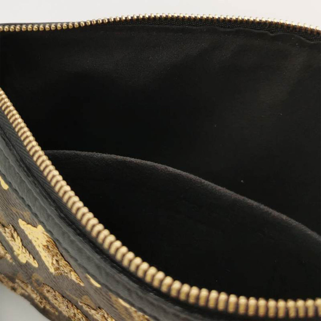Louis Vuitton Gold Monogram Eclipse Sequin Pochette Accessoires Bag- Limited Edition
