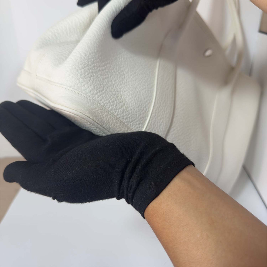 Hermès Garden Party 36 PM in White with Silver Hardware