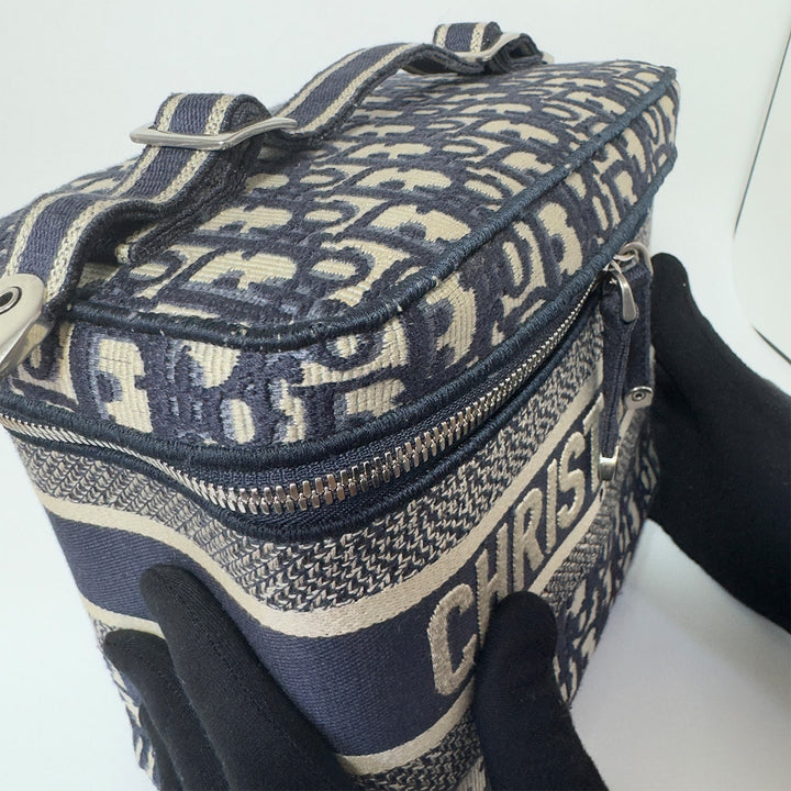 Dior Diortravel Vanity Case in Blue Oblique