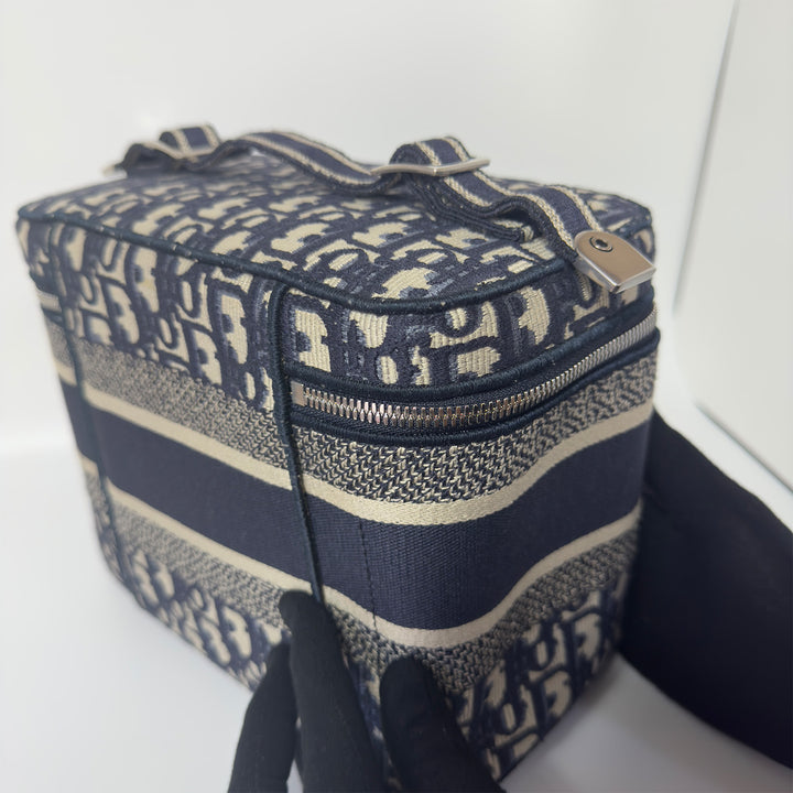 Dior Diortravel Vanity Case in Blue Oblique