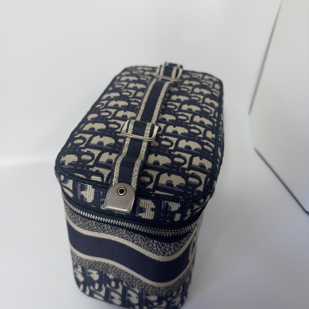 Dior Diortravel Vanity Case in Blue Oblique