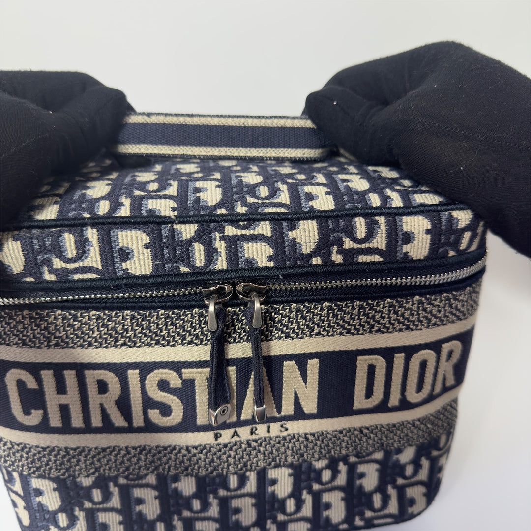 Dior Diortravel Vanity Case in Blue Oblique
