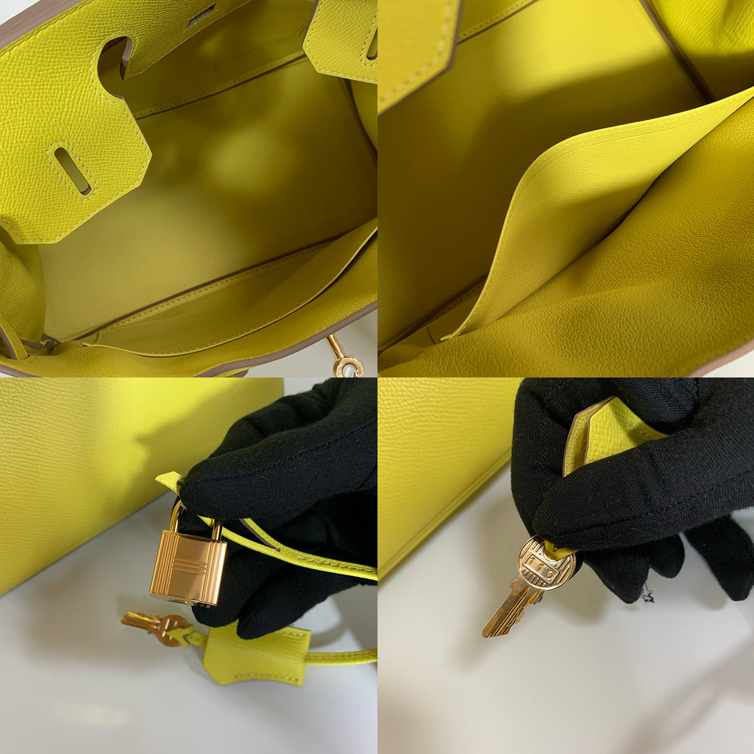 The bag has a spacious interior for essentials, and comes with lock and keys.