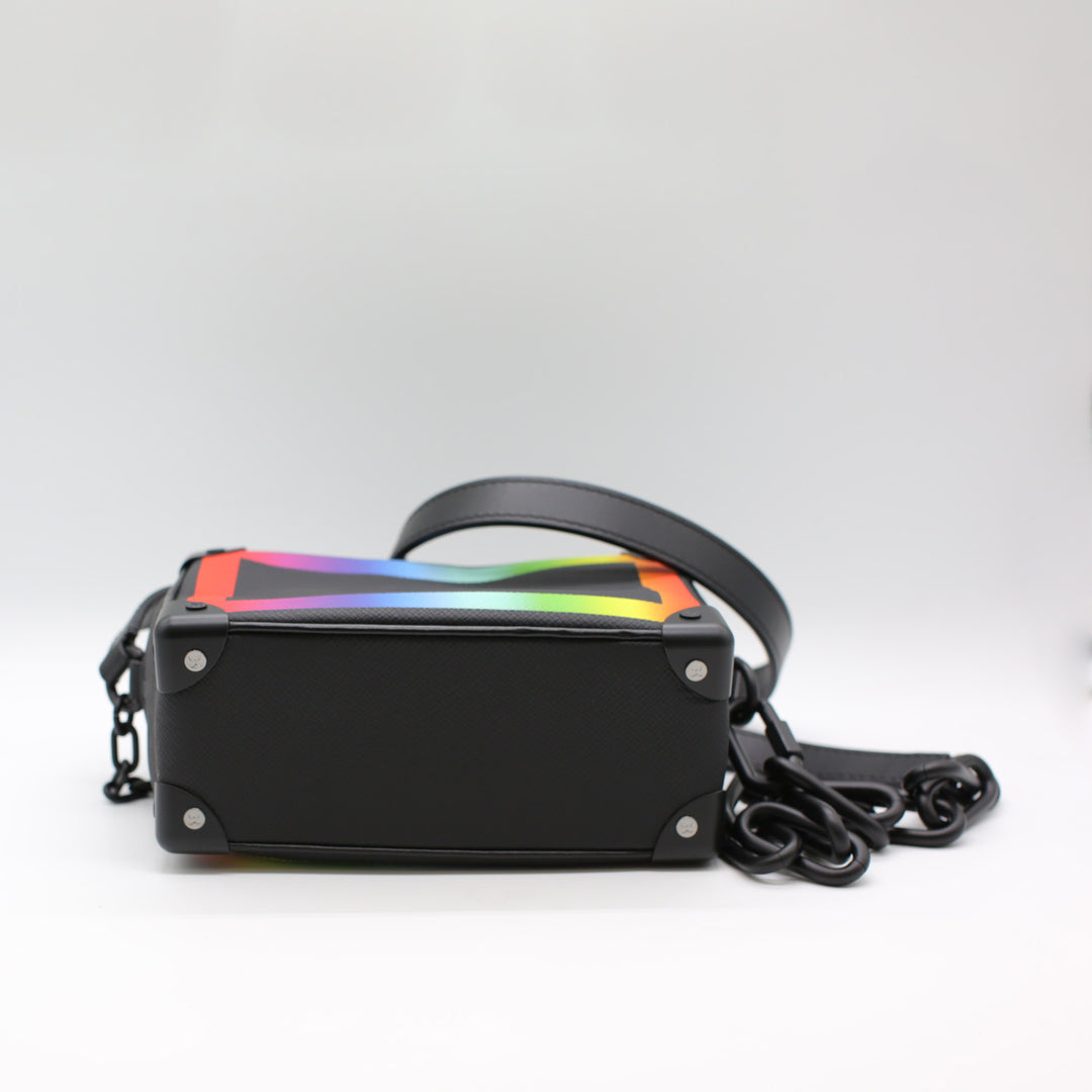 Louis Vuitton Soft Trunk Bag in Rainbow Taiga Leather