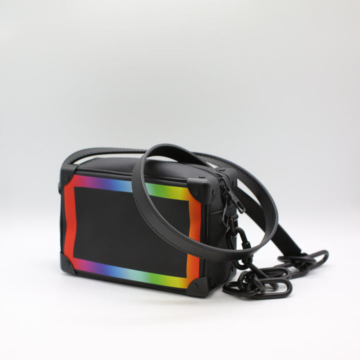 Louis Vuitton Soft Trunk Bag in Rainbow Taiga Leather