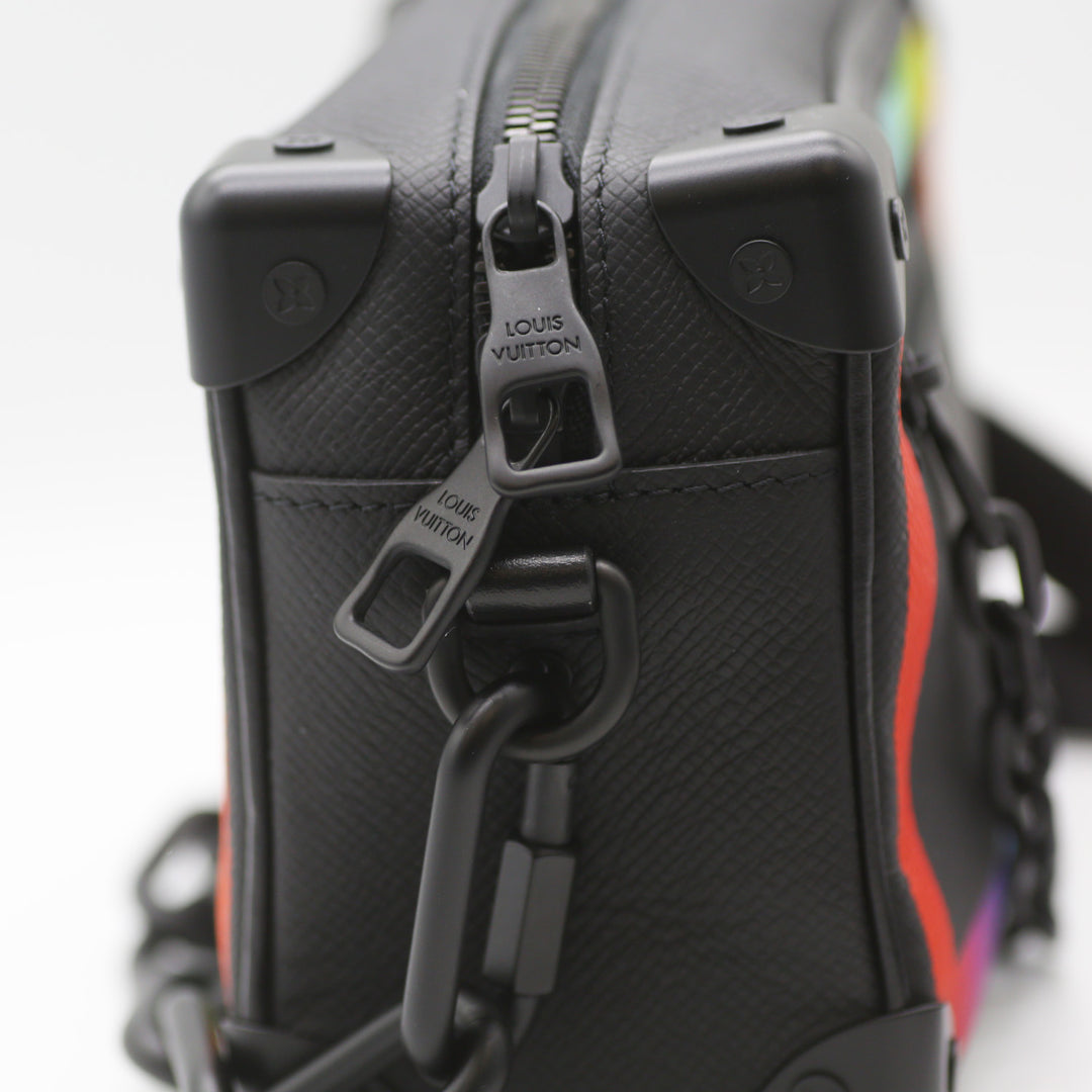 Louis Vuitton Soft Trunk Bag in Rainbow Taiga Leather