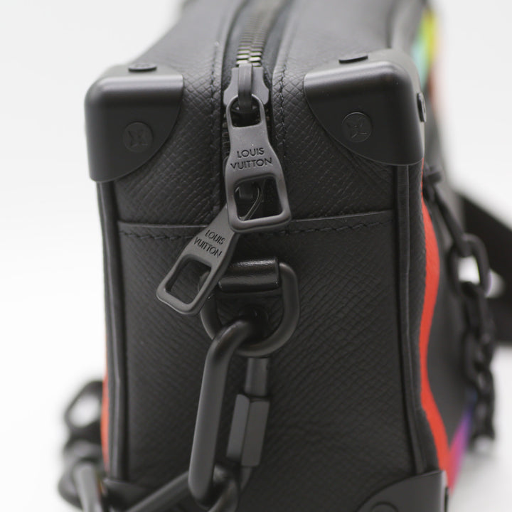 Louis Vuitton Soft Trunk Bag in Rainbow Taiga Leather