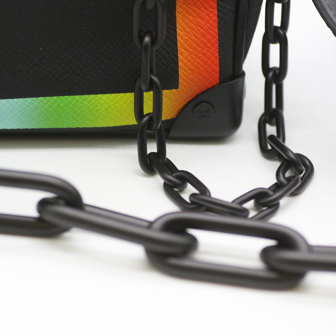 Louis Vuitton Soft Trunk Bag in Rainbow Taiga Leather