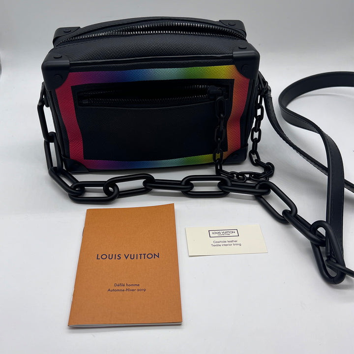 Louis Vuitton Soft Trunk Bag in Rainbow Taiga Leather