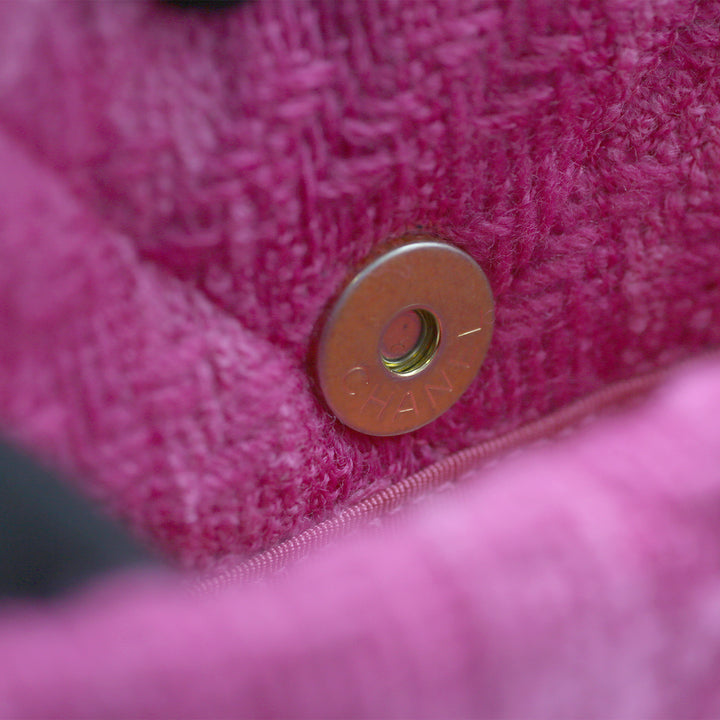 Chanel Medium 19 Flap Bag in Pink Tweed with Mixed Hardware