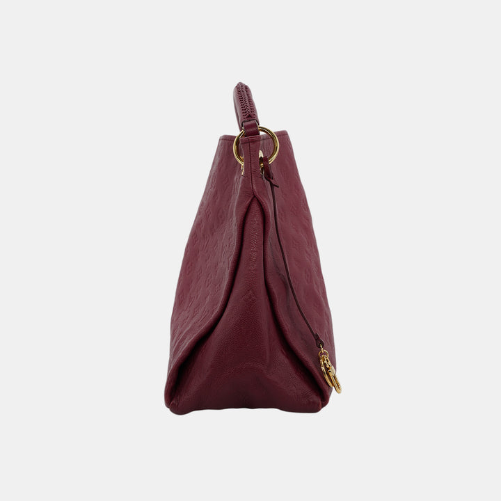 Louis Vuitton Artsy In Red Monogram Empreinte Leather Hobo Bag