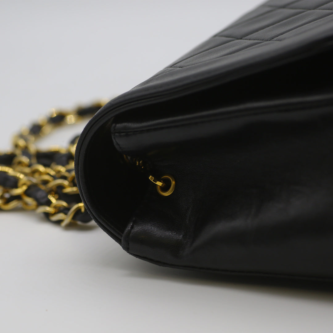 A close-up of the leather trim.