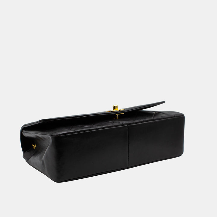 The bottom of the bag with the smooth lambskin leather.