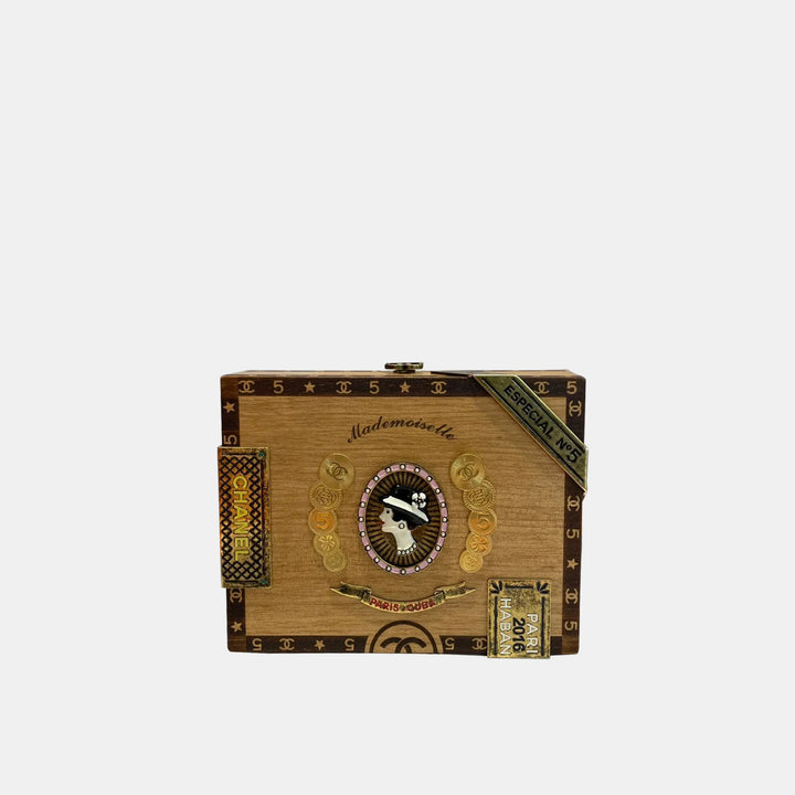 Chanel Havana By Night Cigar Minaudiere Brown Box Bag
