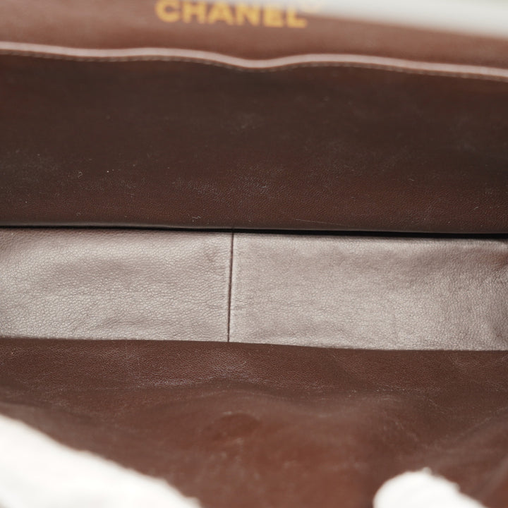 Chanel Vintage Two-Face Double Sided Classic Flap Bag in Brown with Gold Hardware