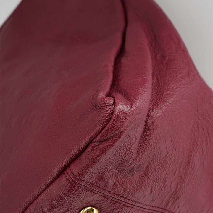 Louis Vuitton Artsy In Red Monogram Empreinte Leather Hobo Bag