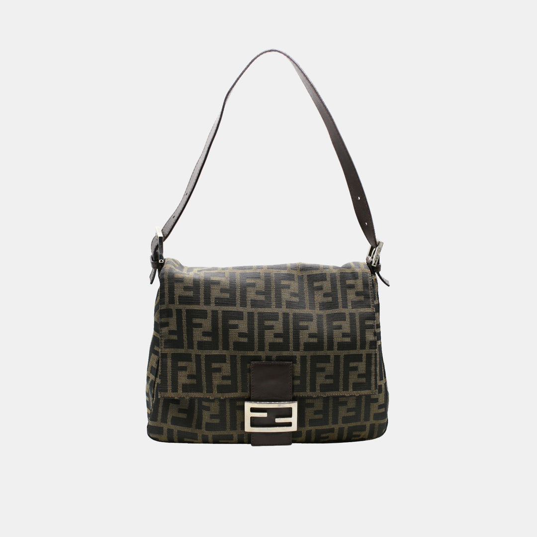 Fendi Vintage Brown Zucca Canvas Mama bag