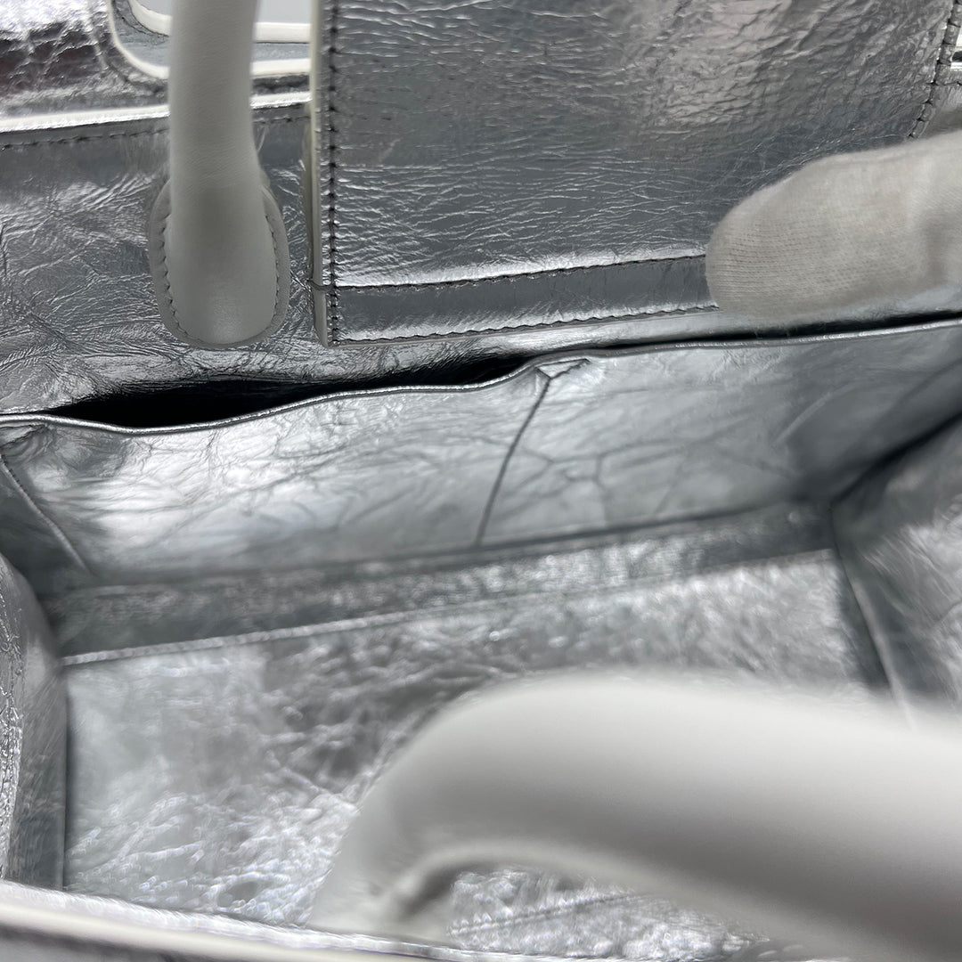 Dior Diorever Metallic Silver Tote Bag