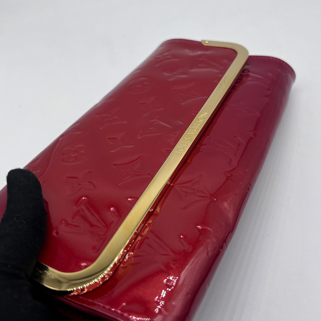 Louis Vuitton Rossmore Shoulder Bag in Red Monogram Vernis