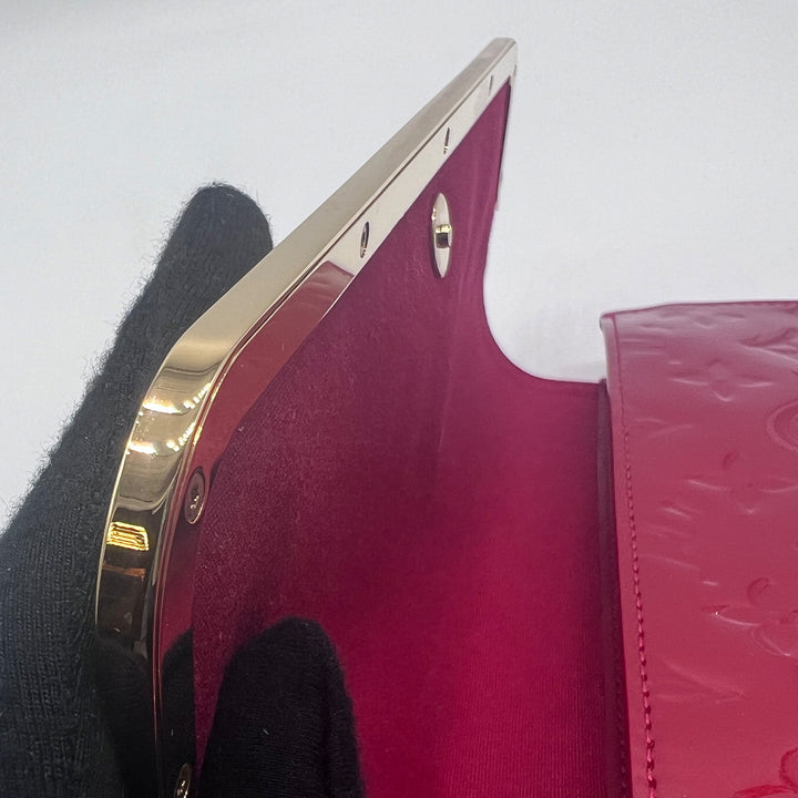 Louis Vuitton Rossmore Shoulder Bag in Red Monogram Vernis