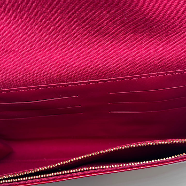 Louis Vuitton Rossmore Shoulder Bag in Red Monogram Vernis
