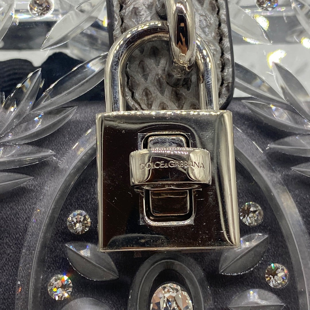Dolce & Gabbana Plexiglass Embellished Dolce Bag